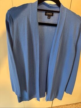 Jones New York Open-Front Cardigan in Periwinkle